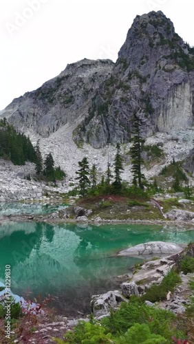 Tranquil Watersprite Lake in Squamish, British Columbia with Majestic Mountain Reflection