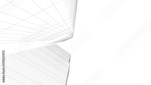 Modern architecture vector 3d illustration