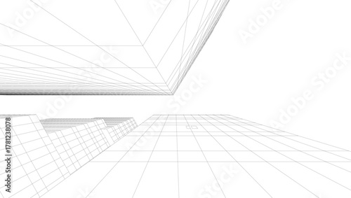 Modern architecture vector 3d illustration