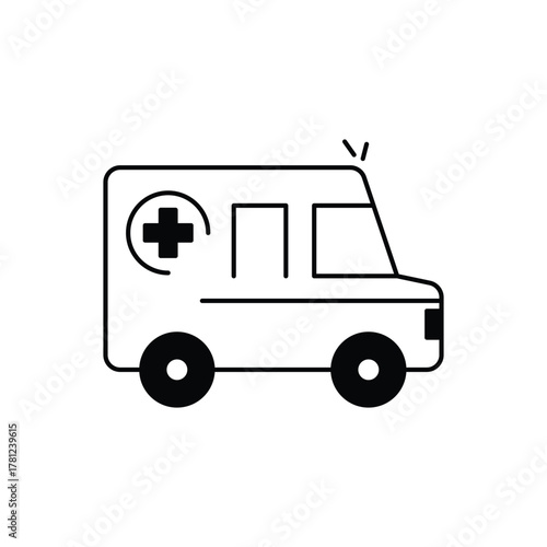 Ambulance vector icon