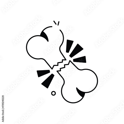 Broken Bone vector icon