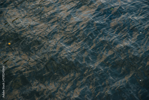 blue water background of ripples