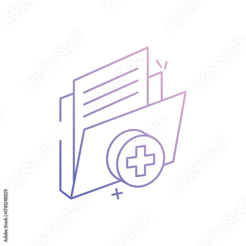 Medical Document vector icon