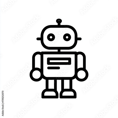 Cartoon robot character illustration