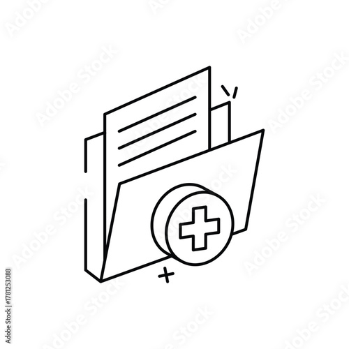 Medical Document vector icon