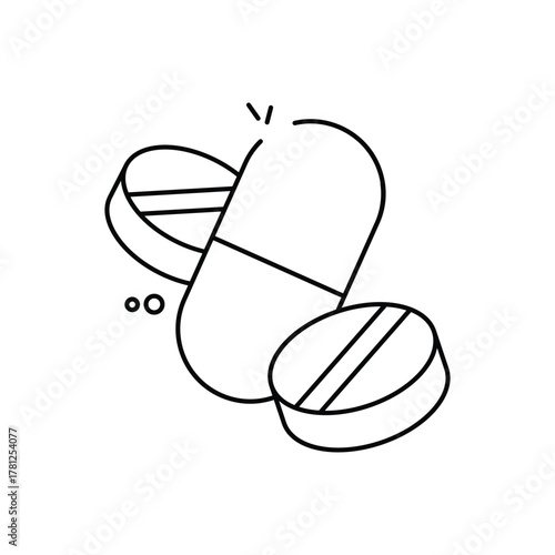 Pills vector icon