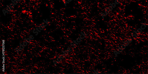 Gloomy black and red colors background for design. Abstract vintage of old surface texture background. dust particle and dust grain on black Horror bloody creepy background. Metal texture with scratch