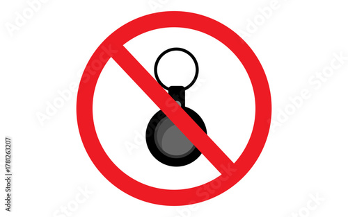 No air tag  Symbol Raoyalty Free Images, air tag  prohibited Stock Photos, No air tag , air tag  not Allowed	