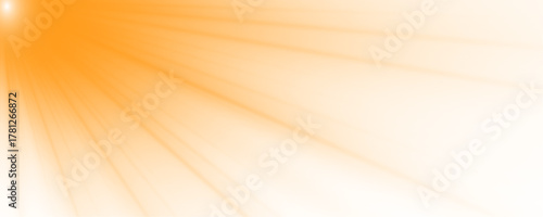 Radiant beams extend from a central starburst in glowing yellow-white tones. The transparent background allows easy overlay. Perfect for vector sun and lens effects.