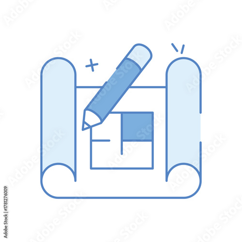 Architecural Plan vector icon