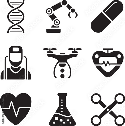 Icons of modern science innovation