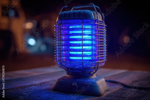 Electric Bug Zapper with Ultraviolet Blue Light for Outdoor Picnics and Night Insect Control