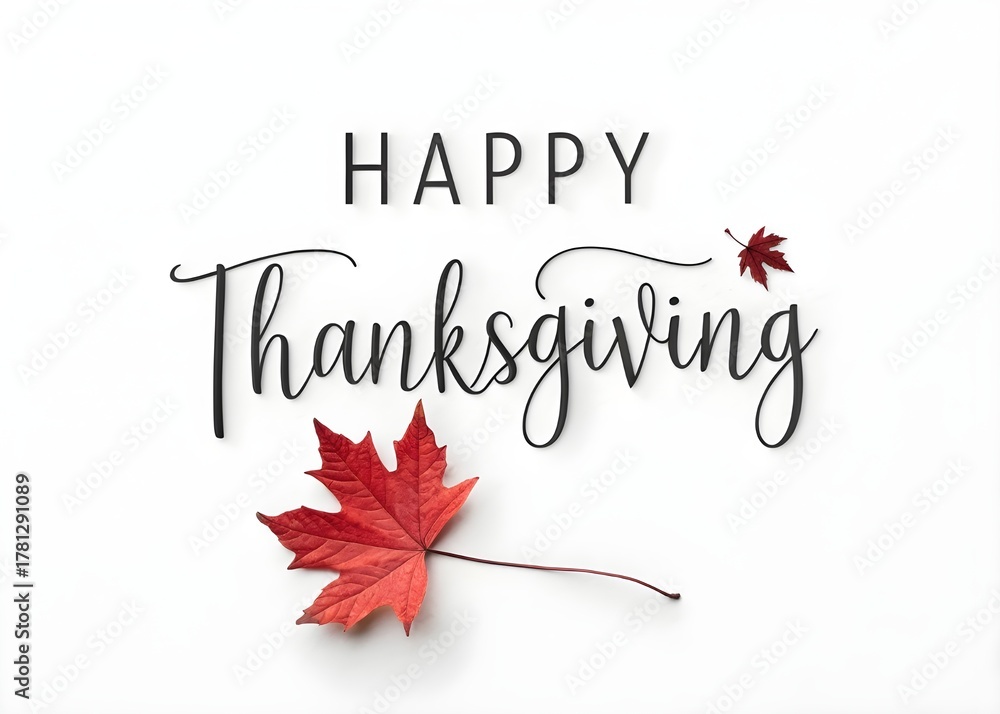 Naklejka premium Thanksgiving posts for social media with Happy Thanksgiving, calligraphy, lettering, text, logo, type, typography, vector for thanksgiving day greeting cards, ads, web, banners, printable, USA