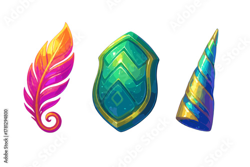 Isometric stylized security camera device with antenna and green lens for monitoring