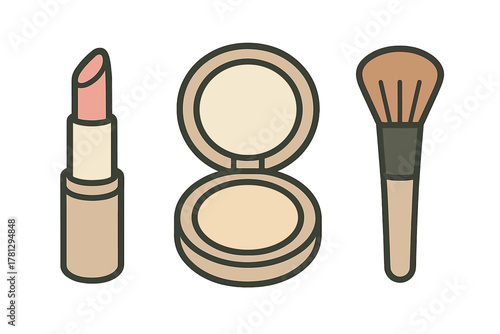 Colorful Western horse saddle with stirrups and grooming brush isolated on white