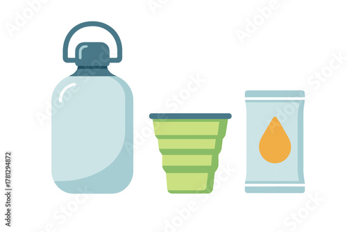 Cinnamon sticks tied with ribbon next to star anise and a green ceramic jar