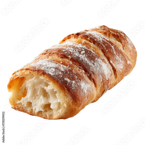 Freshly Baked Bread Loaf With Crispy Crust and Soft Interior