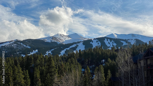Colorado Mountains and Ski Runs