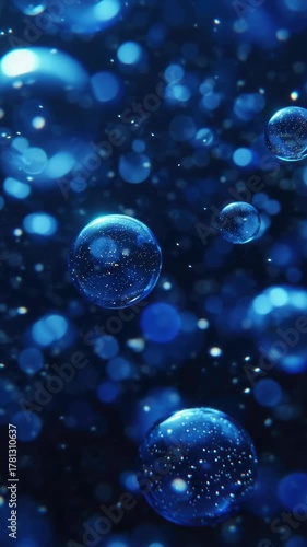 Wallpaper Mural Water Droplets in the Dark Torontodigital.ca