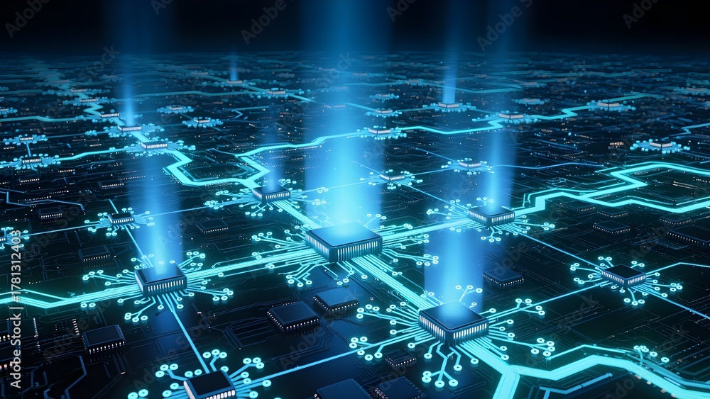 Naklejka premium virtual fractal realms