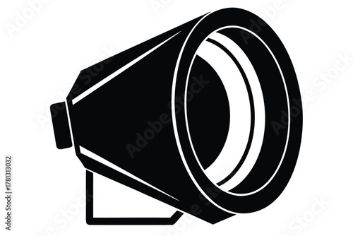 reflector vector icon silhouette