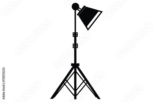 light stand vector icon silhouette