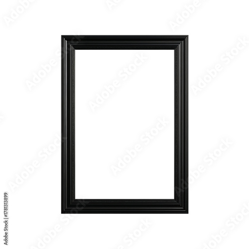 Elegant Black Picture Frame Ready for Artwork Display or Decoration in a Mode...
