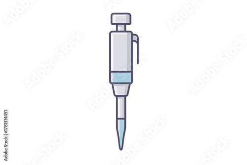 Micropipette laboratory instrument for scientific research and medical testing