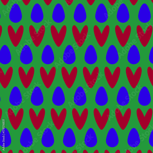 Decorative seamless pattern for textile and background