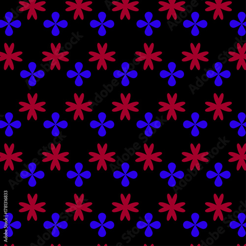 Decorative seamless pattern for textile and background