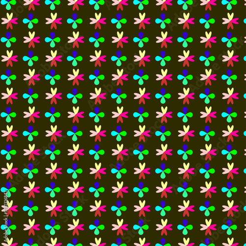 Decorative seamless pattern for textile and background