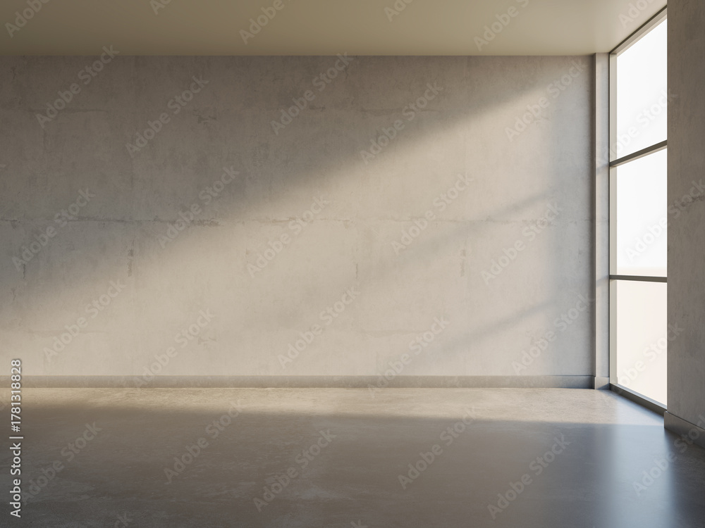 Naklejka premium Large luxury modern bright interiors Living room mockup illustration 3D rendering image