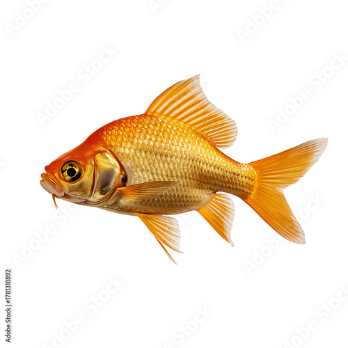 Goldfish Swimming Gracefully in Clear Water During Daylight Hours