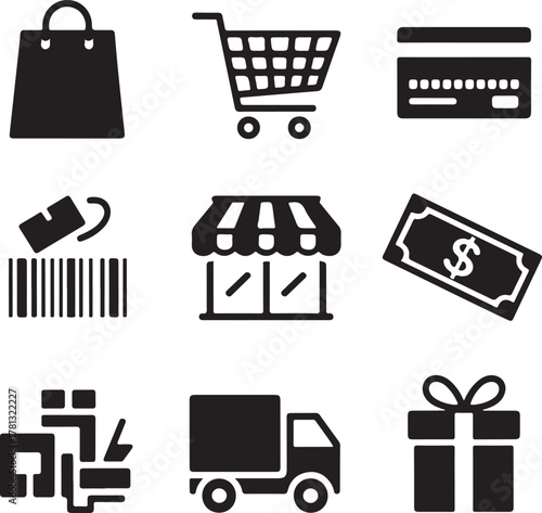 Shopping & Commerce Icons Set