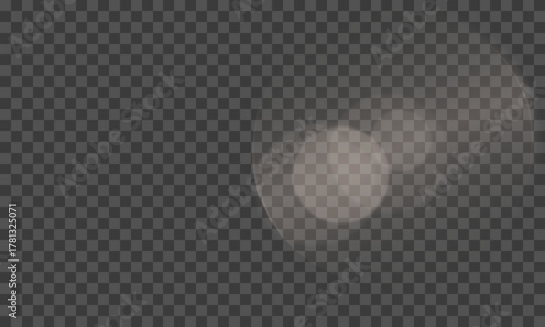 Vector transparent sunlight special lens flare light effect. Vector