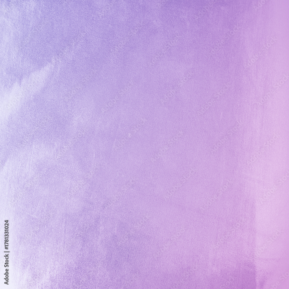 Fototapeta premium Light blue purple pink lilac lavender white silk fabric background. Gradient color. Pale soft delicate pastel shade. Shiny shimmer glitter metallic. Empty blank template design. Minimal.