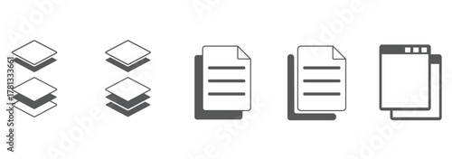 Copy icon sign in line style. copy duplicate layer icon set, copy paste icon for websites, apps ,UI or UX. vector illustration.