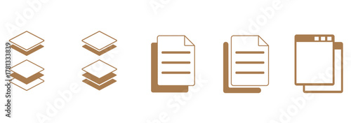 Copy icon sign in line style. copy duplicate layer icon set, copy paste icon for websites, apps ,UI or UX. vector illustration.