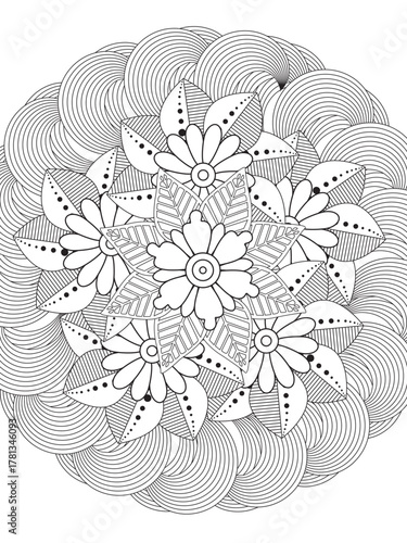 Flowers Coloring Pages For Adules