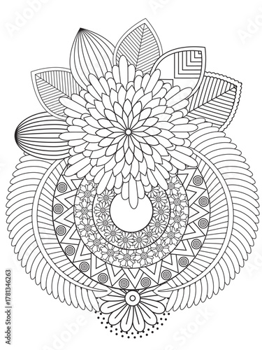 Flowers Coloring Pages For Adules