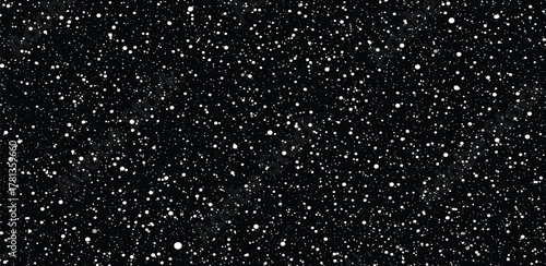 Abstract Cosmic Sparkle A Dark Night Sky Filled with Glittering Particles and Stars
