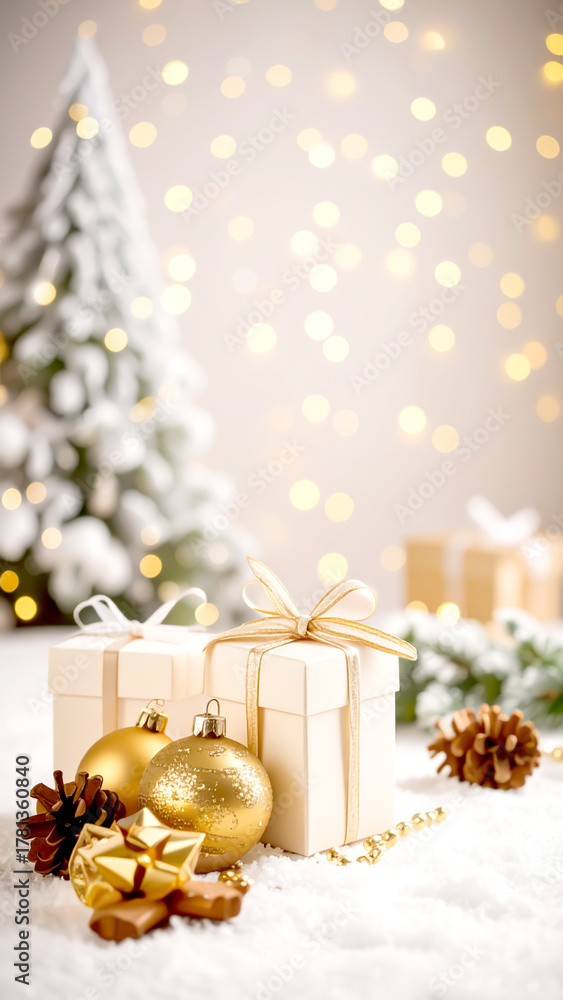 Fototapeta premium Weihnachtsgeschenke, Textfreiraum