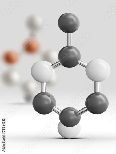 Polymer structure in transparent overlay style, showcasing minimalistic design with clean lines and upscale visual appeal for scientific illustration