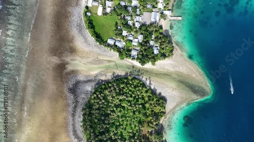 Aerial View of Majuro Atoll, Marshall Islands