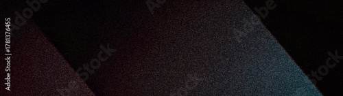 Fotografie Ultra-dark grainy abstract blur background with deep black, subtle magenta, and teal accents