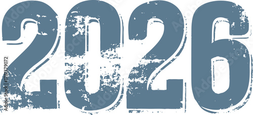 vintage grunge design of vector 2026