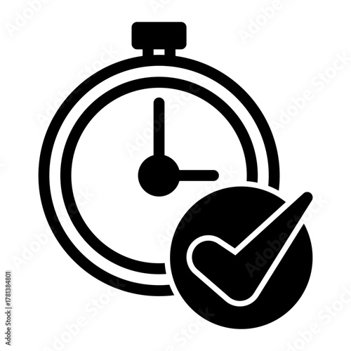 Real Time Deadline Management Icon from Time Management Collection (Mixed Style)