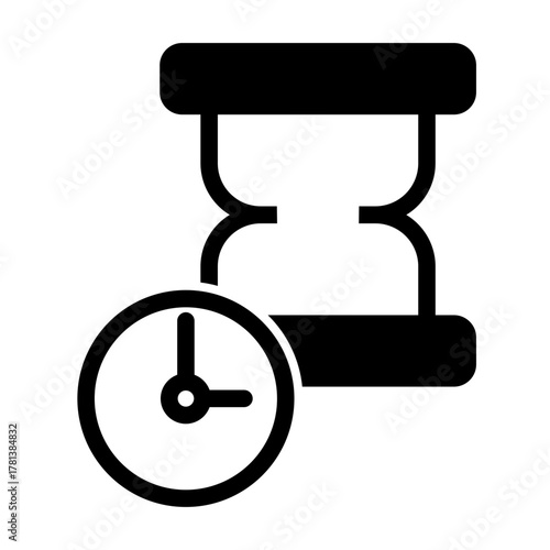 Hourglass Sandclock Waiting Timer Icon from Time Management Collection (Mixed Style)