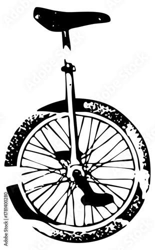 Unicycle Illustrates Balance in Motion