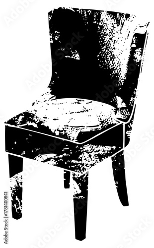 Chair texture in a minimalist interior